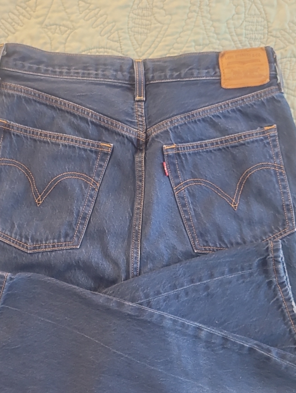 Levi's Women's Dark Blue Straight-Leg Denim Jeans